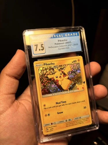 Pikachu 25/25 McDonald's Collection 2021 Confetti Holo CGC 7.5 NM Graded PSA