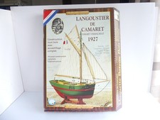 YG 1000 SOCLAINE MAQUETTE A CONSTRUIRE BOIS BATEAU CAMARET FISHING BOAT 1:50