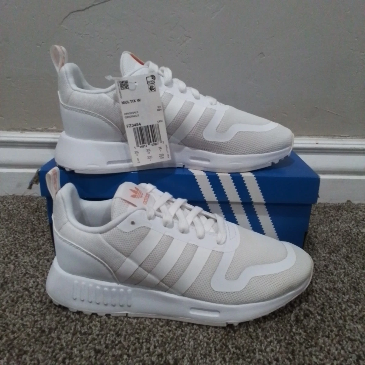 adidas gazelle silver green womens Big Kids' adidas Multix Shoes Almost Pink GW2998 main image 1