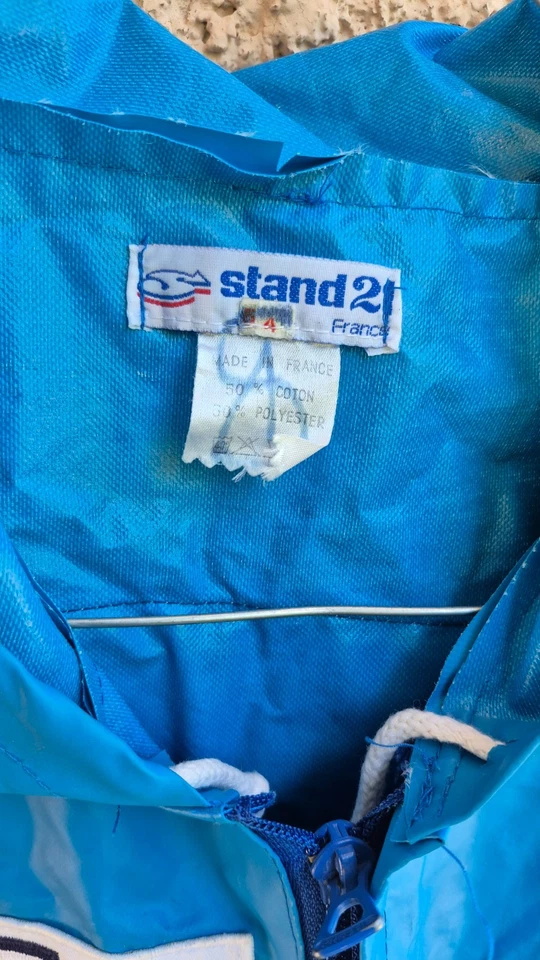 Ancienne combinaison stand 21 de pilote de rallye avec publicité (gitane , loto - Photo 4/4