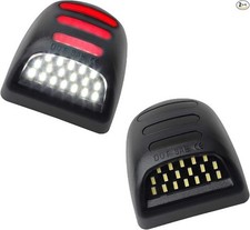 LED License Plate Light Red OLED NEON Tubes Tag Lamp Assembly, 2PCS Color: Red