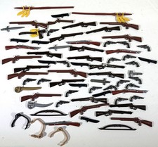 VTG 1980s Playmobil Lot of 70 Weapons Guns Pistols Rifles Knives Bows Spears