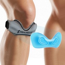 Patellar Tendon Support Strap, Silicone Patella Knee Strap, Non-Slip Patella ...