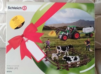 Schleich  87274 - Farm Life -  ''auf der Kuhweide'' (Traktor, Tränke und mehr) NEU