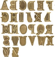 Wood Burning Letters Tips,Uppercase Alphabet HotStamps Set for Branding and P...