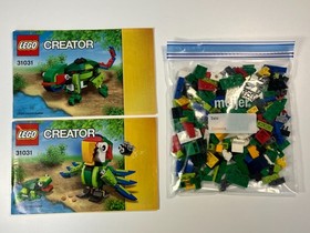 LEGO CREATOR: Rainforest Animals 100% COMPLETE PIECES /w MANUAL (31031)