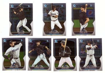 2023 Bowman Chrome Draft - MIAMI MARLINS Team Set