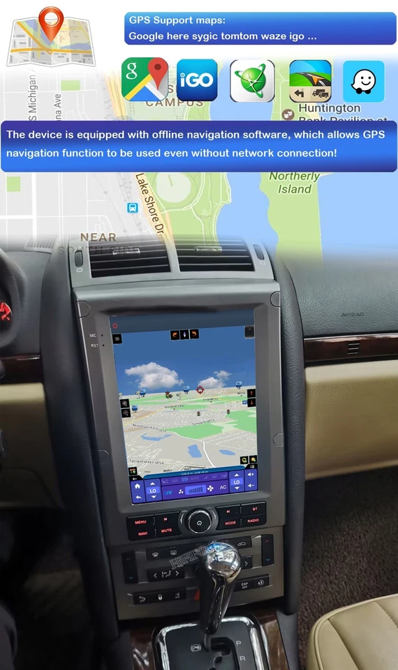 Para Peugeot 407 2006-2016 Rádio de Carro Navegação GPS Tela Grande Player CarplayAuto - Imagem 3 de 4