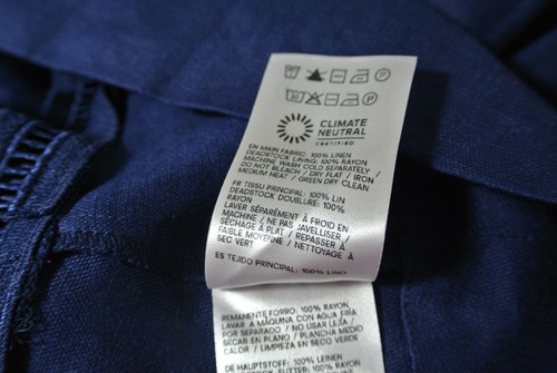 NEW, REFORMATION Everett Linen Midi Sundress Navy Size 8 #MD619 - Picture 10 of 10