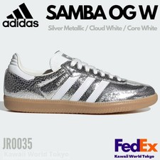 Adidas Originals SAMBA OG W Silver Metallic / Cloud White JR0035 Womens NEW