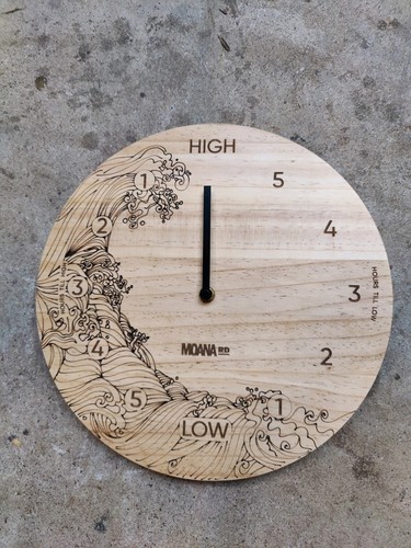 Moana Road Tide Clock New Nos Surf Surfing Surfboard