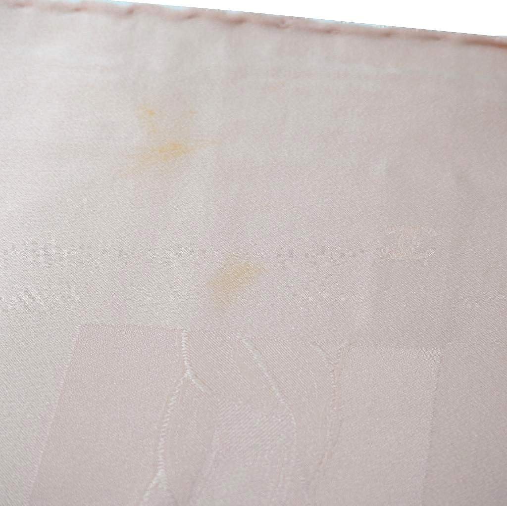 Chanel Made In Italy Logo Pattern Square Large Scarf Pink Women's Authentic thumbnail 5