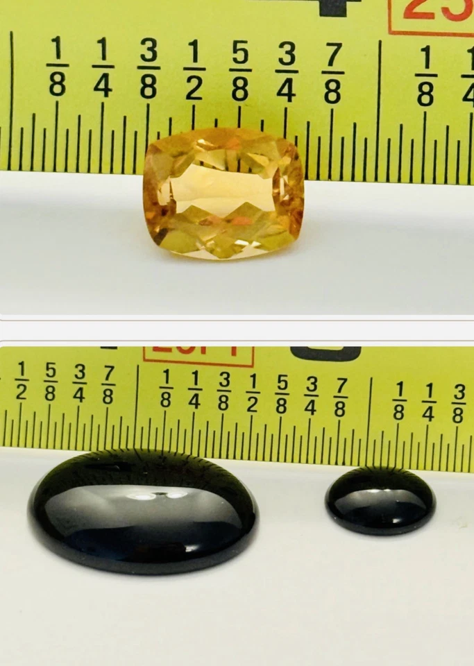 Citrine, Jade, and Onyx Cabochons – Mixed Gemstones - Image 4 of 4