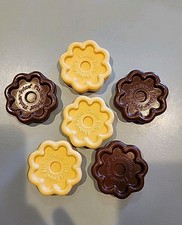 Vintage 1987 Fisher Price Fun With Food 6 Cookies Play Food Set Cookie Chocolate