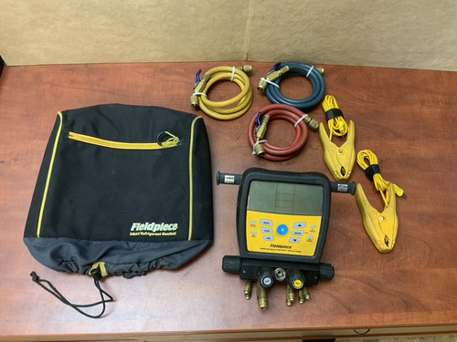 Fieldpiece SM480V 4-port SMAN Refrigerant Manifold With Micron Gauge