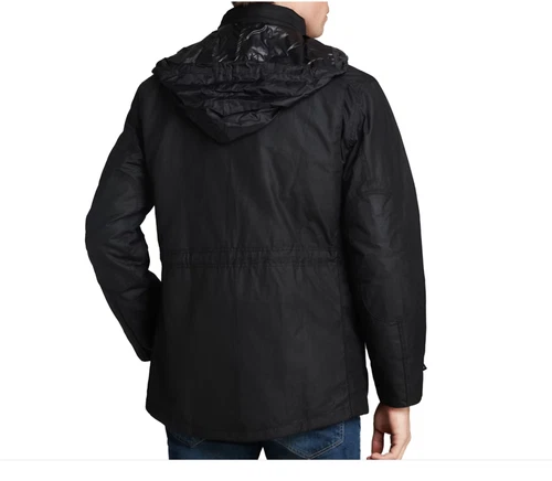 Black ~ BARBOUR SAPPER Men's WAX Jacket MSRP $485 British Heritage image 18