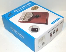 GECKO Professional 17 Key Kalimba NEW (Open Box) Solid Mahogany Series w/ Case
