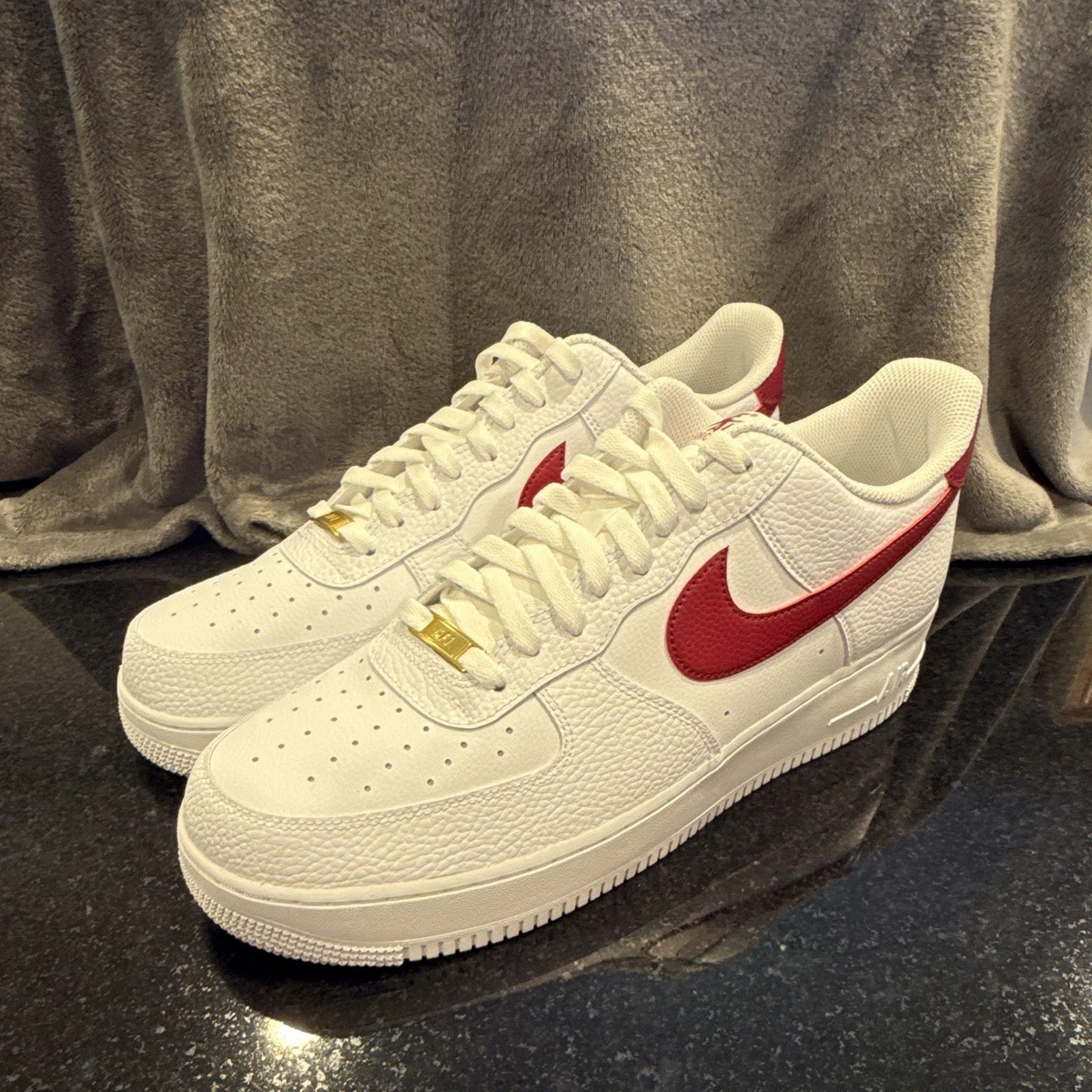 Nike Air Force 1 Low White Team Red | eBay