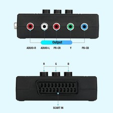 RGBS VGA to YPBPR Converter SCART to YPBPR For 480i 480p 576i 576p 720p 1080i H