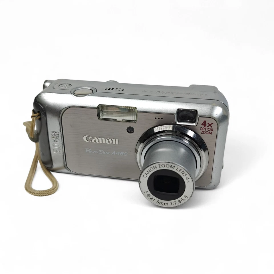 Canon PowerShot A460 5MP Digital Camera Silver Retro Y2K Digicam Boxed - Image 3 of 4