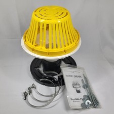 Portals Plus 61101 PVC Roof Drain With Plastic Dome 3" PVC Pipe Plumbing