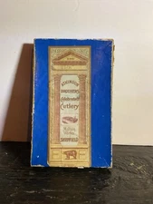 Vtg Atkinson Bros Cutlery Milton Works Sheffield Faux Bone Knives Original Box 