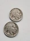 1913 Type 1 , 1913 Type 2 Buffalo Nickel Coins / Semi Key Date Coin Set
