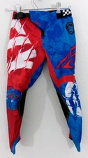 FLY Racing Size 20 Youth Motocross Kinetic Outlaw Pants Blue Red White Hi-Vis