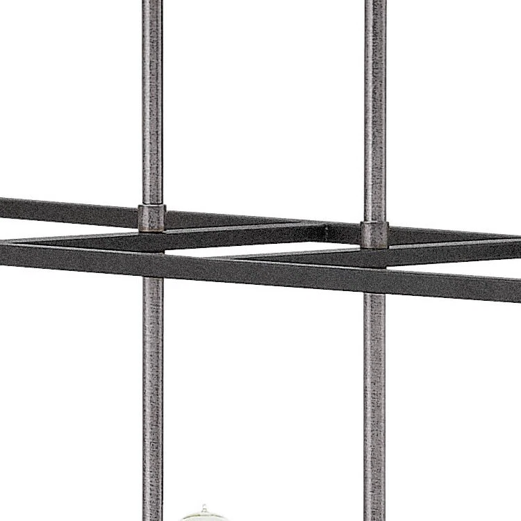 Lámpara de araña Hinkley Lighting 3338DZ envejecida de zinc de 8 luces de la colección Fulton Foto 4 de 4