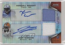 2012 Bowman Sterling Prism Refractor 10/20 Kendall Wright Josh Gordon Auto 03xg