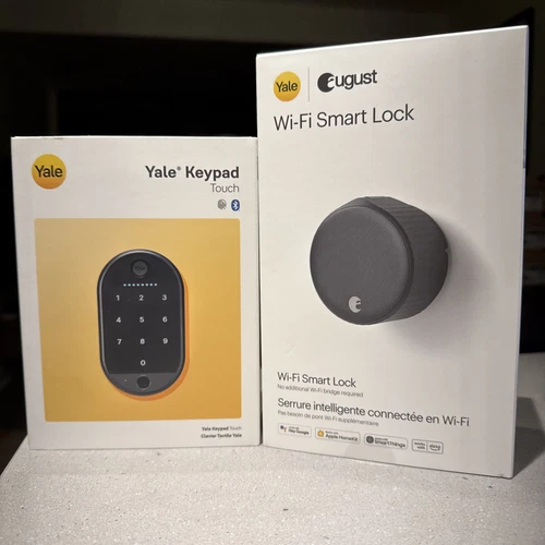 Yale August Wi-Fi Smart Lock with Keypad Touch in Matte Black NEW FAST SHIPPING