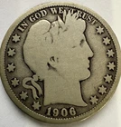 1906-O Barber Half Dollar $0.50 piece