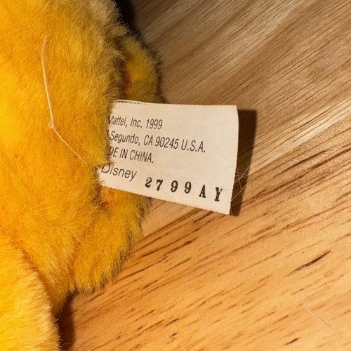 Vintage Winnie The Pooh CHAT PAL Talking Pooh Toy DISNEY Mattel 1999 Vintage 9” - Picture 3 of 10