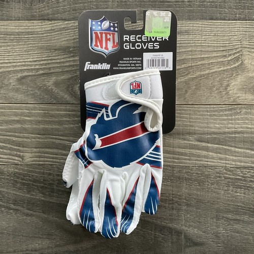 NEW Buffalo Bills NFL Football Receiver Gloves Youth M/L Franklin - Picture 3 of 6