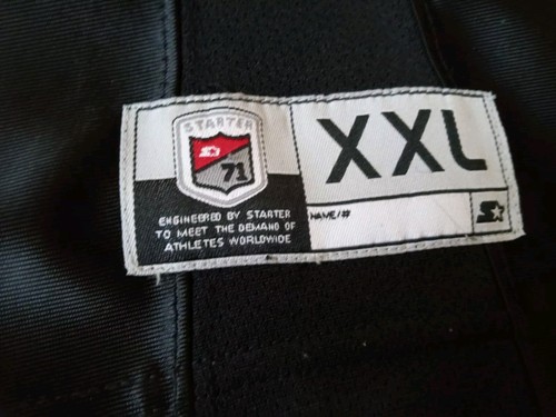 Vintage Starter 71 Black Football Jersey Men's Size XL - 第 3/7 張圖片
