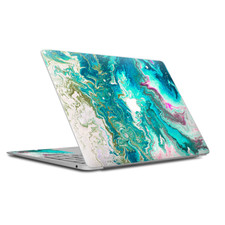 Skin Decal Wrap for MacBook Air Retina 13 Inch - Marble Pattern Blue Ocean green