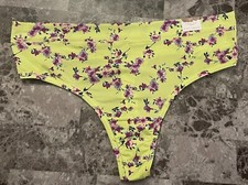 NWT CACIQUE LANE BRYANT 22/24 FLORAL SMOOTH NO SHOW COMFORT BLISS THONG PANTIES