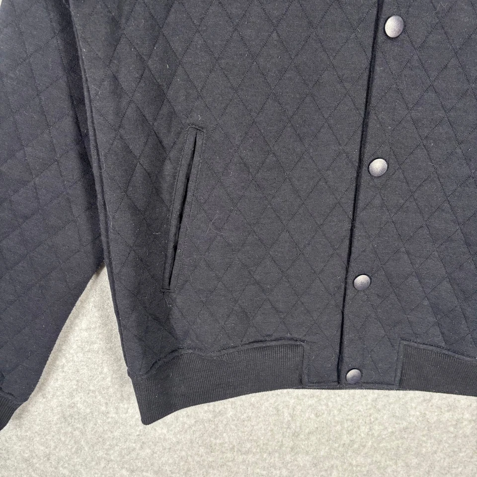 Sovereign Code Jacket Mens Medium Navy Princeton Quilted Bomber Varsity Jersey** - Image 4 of 4