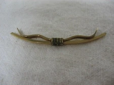 Vintage KREMENTZ USA Gold Tone Men's COLLAR BAR Clasp ~ 2.1" Wide ~