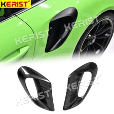 Dry Carbon Front Air Vent Covers Bumper Side  For Porsche 911 GT2 GT3 RS 2016-