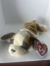 Ty Beanie Baby Bernie St. Bernard 4th Hang Tag PVC Filled
