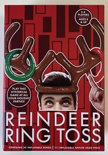 Reindeer Ring Toss Game NIB Antler Head Piece Inflatable Christmas Ages 6 