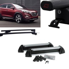BARRE PORTATUTTO ACCIAIO G3 HYUNDAY TUCSON 2016+PORTASCI 4 PAIA CON SERRATURE