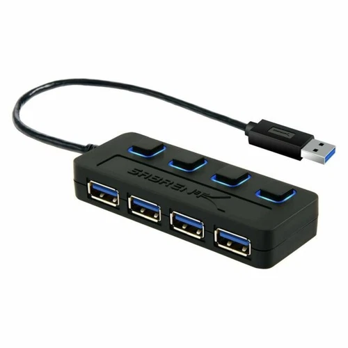 SABRENT 4 Port USB 3.0 Hub Open Box. Mint.