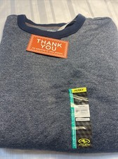 Athletic Works Boys Fleece Sweat Shirt Crew Size LG 10-12 Husky Blue NWT A108