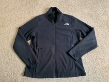 The North Face Womens Jacket Medium Black Ladies Sweater Fleece Full Zip Outdoor