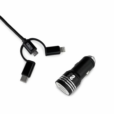 MMOBIEL Confezione da 5 caricabatterie universale USB impermeabile 2 prese con indicatore LED blu con 2