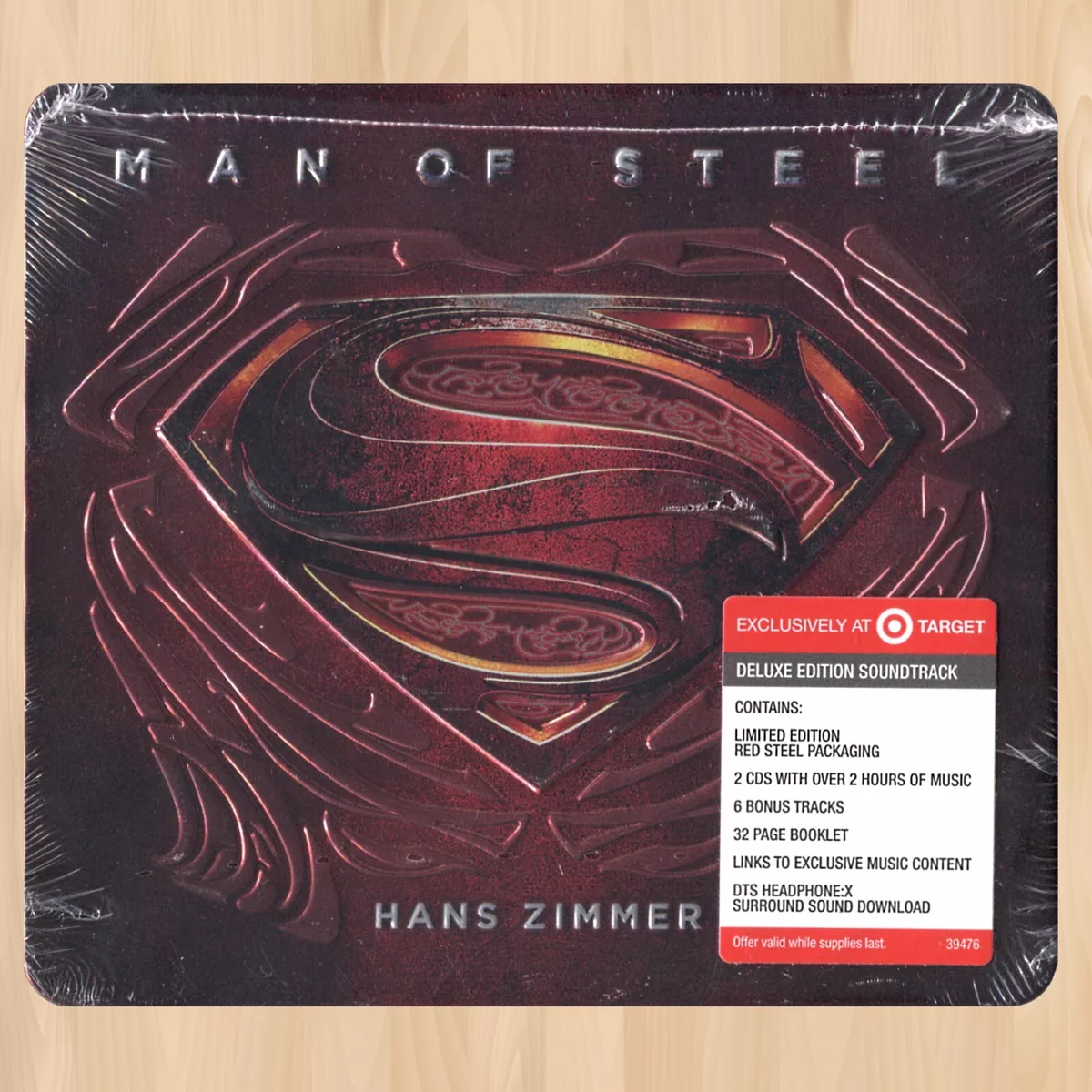 6 BONUS TRACKS--- Hans Zimmer MAN OF STEEL Soundtrack TARGET Red Steel CD  0927