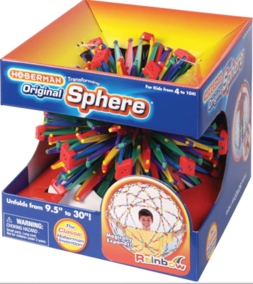 Hoberman Kugel Kinder Expand Contract Ball einziehbar sensorisches Spielzeug Farbe Autismus