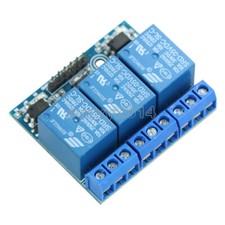 3-Channel Relay Module With Optocoupler Isolation Compatible 3.3V 5V Signal
